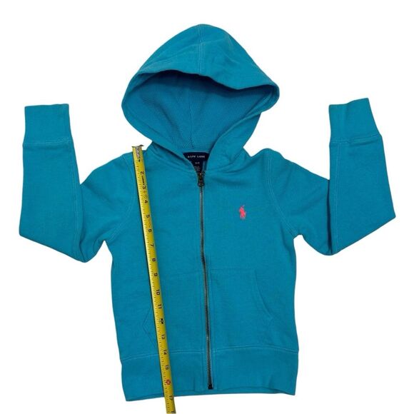 RALPH LAUREN Zip up‎ Hoodie, GIRLS Size 7/ SMALL - Picture 5 of 7
